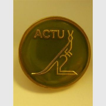 040393 Badge ACTU £7.00